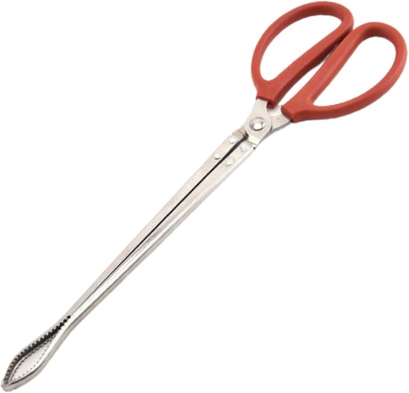 フィッシュグリップ カニ用ハサミフィッシング魚掴み器フィッシュグリップ 魚つかみ多機能 レッド