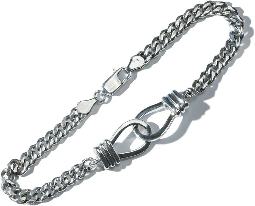 Anklets - アンクレット シルバー 925 手錠 キヘイ チェーン 足用 ブレスレット 23 (シルバー)