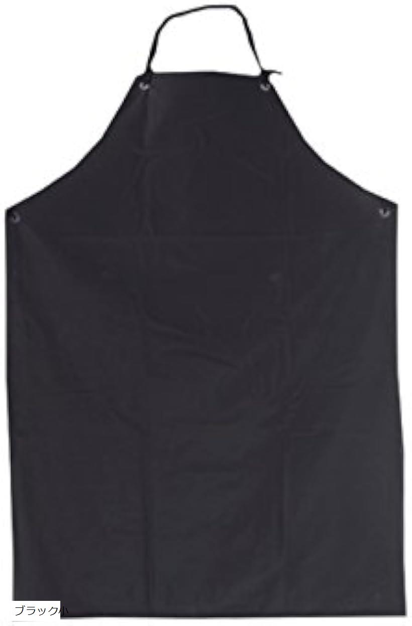 防水 防油 防汚 エプロン 業務用 水回り仕事 アウトドア 釣り ブラック小