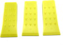 クサビ 楔 伐採用 林業用 チェーンソー アクセサリー キャンプ 薪割り プラスチック 約20.3cm 黄色 3個セット