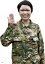 迷彩服 戦闘服 自衛隊服 上下セット かつら付 アーミー服 ハロウィン コスプレ M L XL
