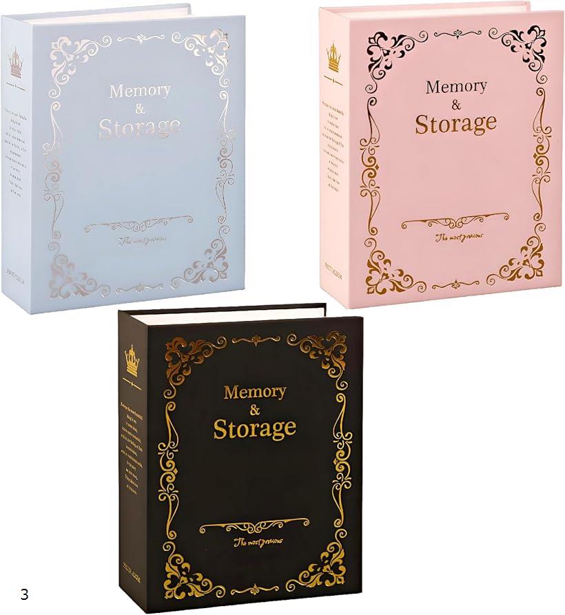 フォトアルバム ミニアルバム 縦入れ はがきサイズ 写真入れ 100枚収納可能 3