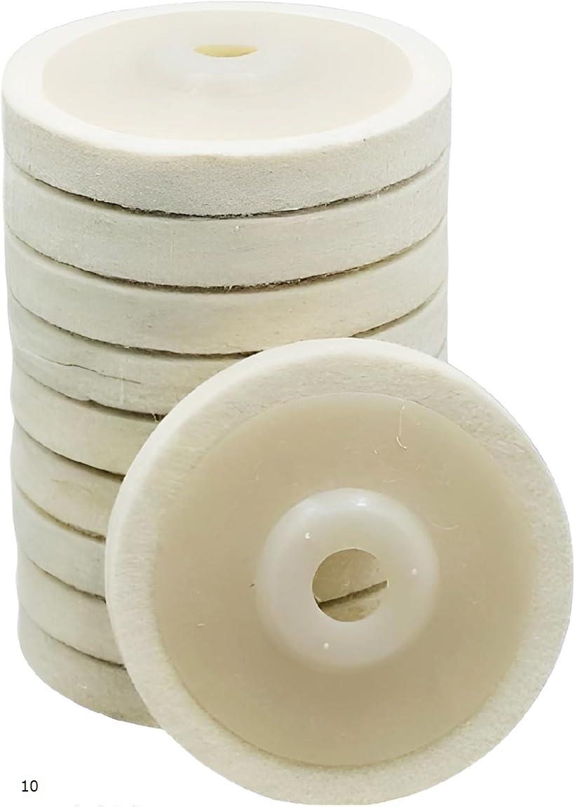 【楽天ランキング1位入賞】ディスクサンダー用バフ フェルトバフ ポリッシングバフ 羊毛 取替用 直径10..