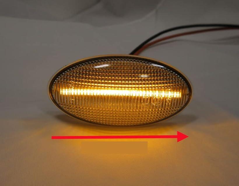 互換品 MAZDA マツダ デミオ DY DE MPV LW後期 LY ベリーサ DC プレマシー CR アクセラ BK BL アテンザ GY GG クリアレンズ仕様 ファイバーLED 流れて光る シーケンシャル