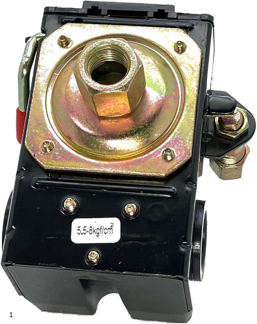 【楽天ランキング1位入賞】互換品 エアーコンプレッサー 圧力スイッチ 1ポート 汎用 交換用 初期値 5.5..