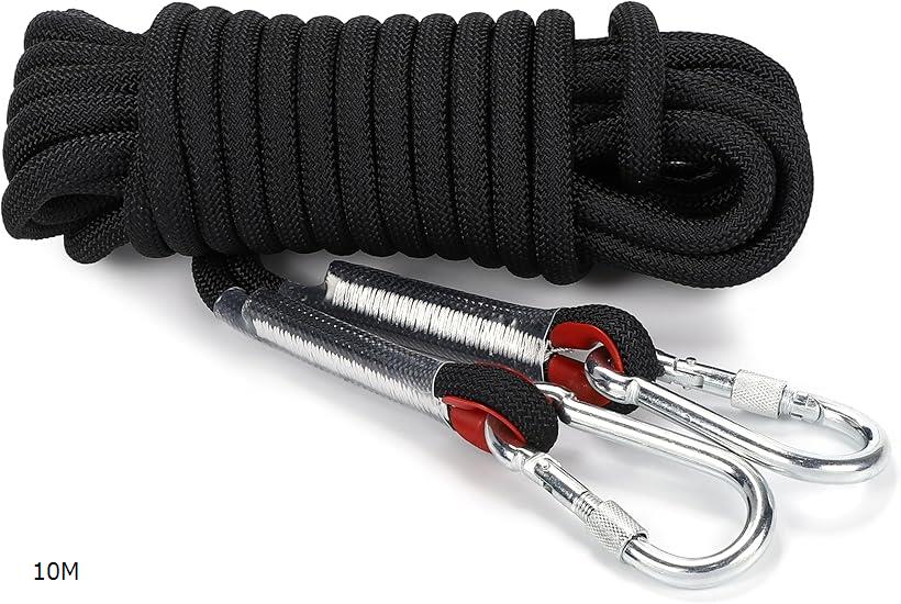 耐久 ロープ 幅広く使える多用途タイプ 多機能 多目的 直径 12mm ブラック キャンプ アウトドア 引越し..