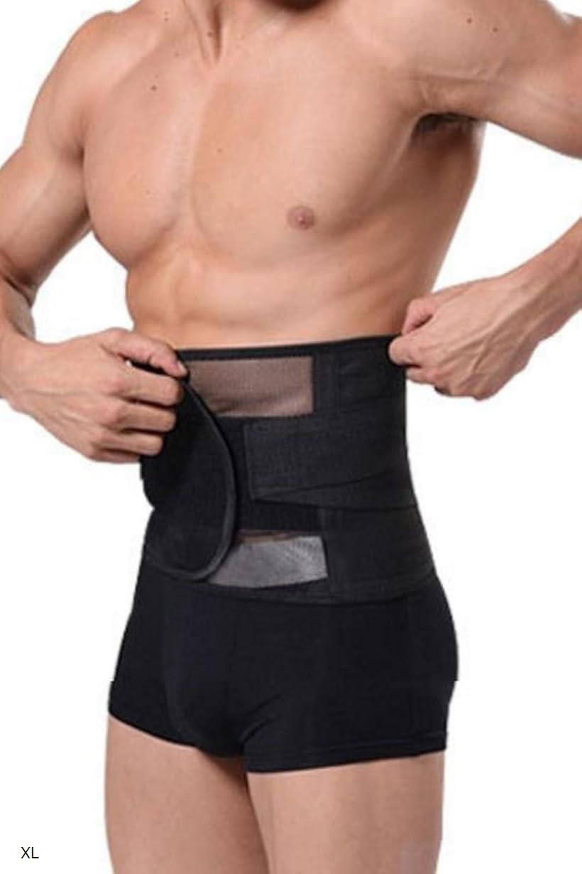 メンズ 加圧 ウェスト ベルト コルセット ボディメイク お腹 引き締め 2 XL