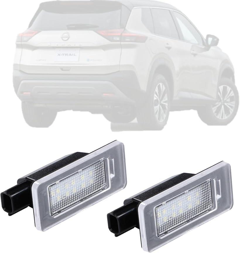 LEDナンバー灯 日産エクストレイルT33/セレナC27等対応 ライセンスランプ 2個セット 2個