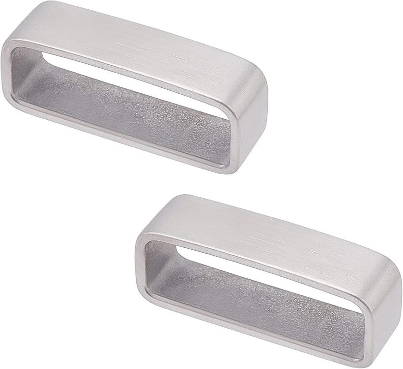2個 ベルトループキーパー ステンレススチールベルトループ 45x12x17mm メンズベルトバックル ベルトキーパー メンズベルト固定用 メンズベルトバックル...