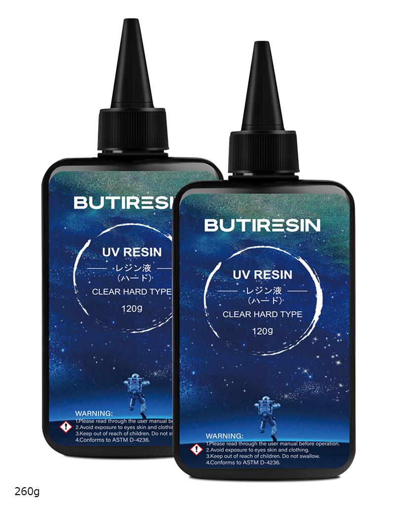 uvレジン レジン液 240g クリアレンジ レンジ液 大容量 UV/LED対応 高い透明 詰替用 ハードタイプ DIY ..