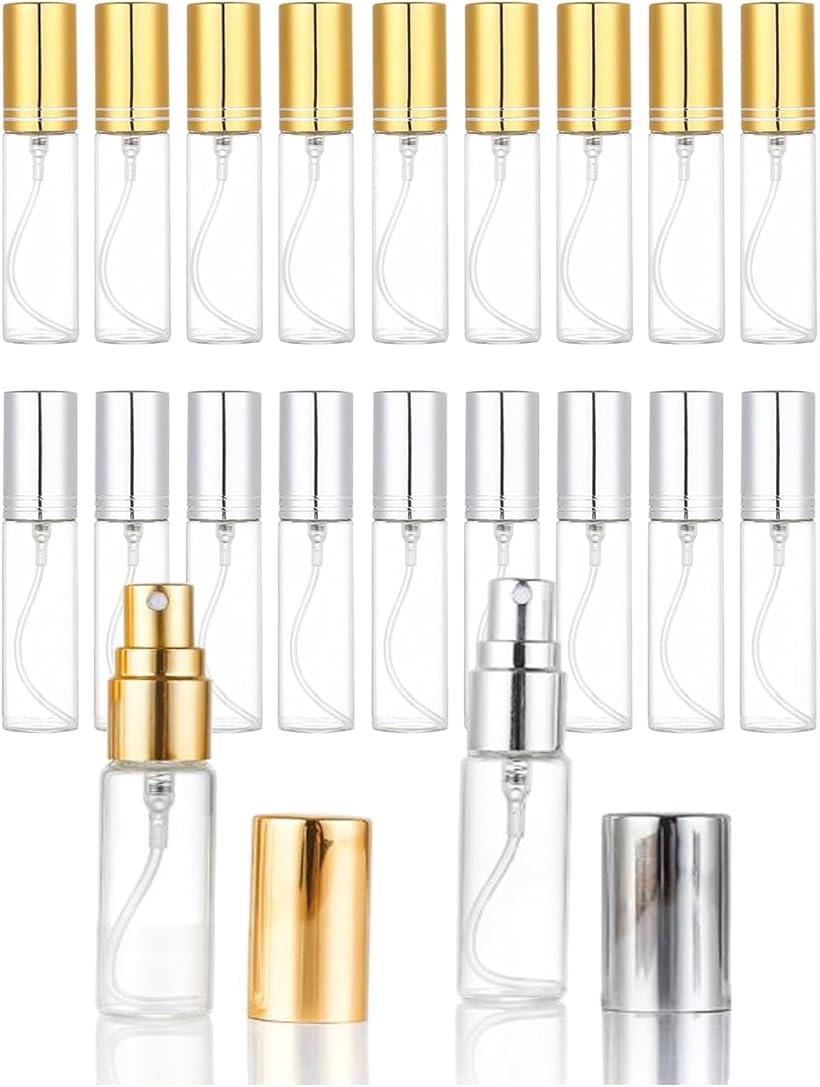 スプレーボトル 香水用 小分け 10ml 2色 合計20本セット ガラス ビューティー