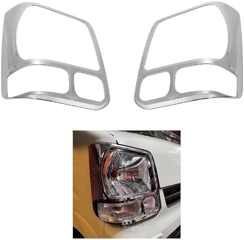 互換品スズキ エブリイ DA17V DA17W バン/ワゴン 適合 ヘッドライト ガーニッシュ カバー ハロゲン車用 装飾 メッキ施工/光沢 エブリィ ヘッドランプ ウインカー フロント 左右セット カスタム品