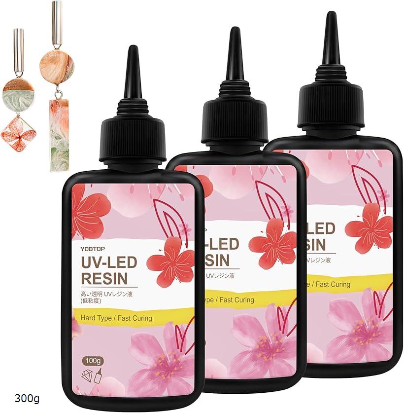 互換品 レジン液 UVレジン液 大容量 高い透明 急速に硬化 ハードタイプ 低粘度 詰替用 初心者 UV-LED対..