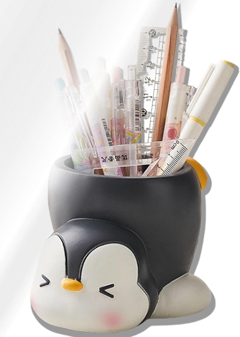 Rakuten - どうぶつ ペンスタンド ぺんぎん 01 逆立ち ペン立て ペンケース かわいい 可愛い おしゃれ 卓上 えんぴつ/ボールペン/シャープペン/万年筆/定規