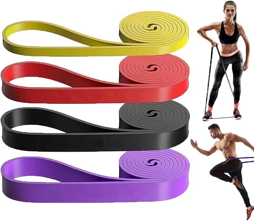 トレーニングチューブ ストレッチバンド フィットネスバンド セラバンド4色セット