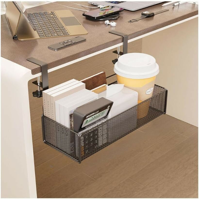 デスクサイド 収納ラック デスクサイドポケット テーブルサイド収納 テーブル整理 書類収納 タブレット..