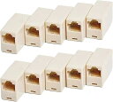 LANケーブル 中継コネクタ RJ45 継ぎ足し 接続 端子 メス 延長 アダプタ CAT5 CAT6