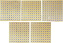 数字シール ナンバーシール 1-500 丸型 ナンバリング 番号