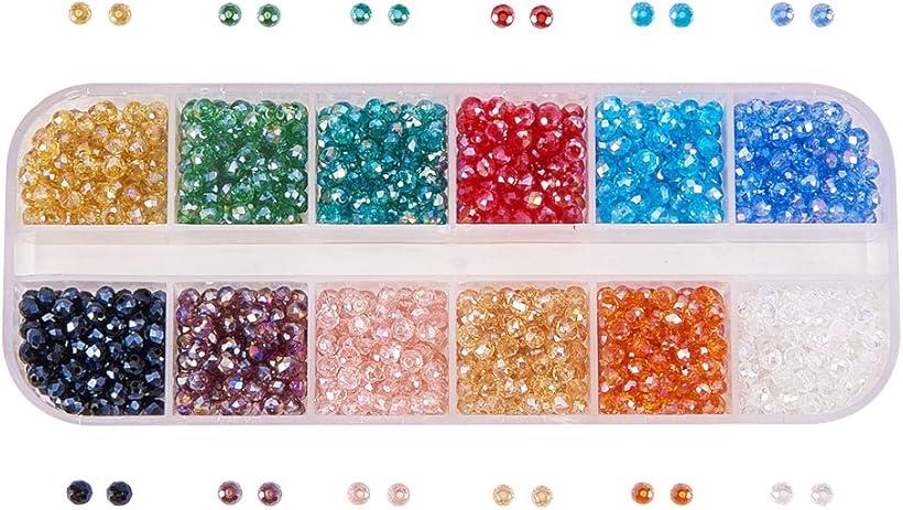 饦 Ф ӡ ¿Ū ȥꥢ 饹ӡ   DIY 12 顼 3x2mm ꡧ1mm