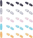 60個/セット 5色 プラスチック製 クラスプブレイクアウェイ 留め金 DIY用 パーツ 接続金具 ネックレス&ブレスレット&ストラップ&キーチェーン用 クラフ...