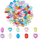 カラー宝石 ダイヤモンド 150個 ダイヤカット 水晶 10色 キラキラ アクリルアイス 宝箱 海賊 財宝 お宝 舞台 学校 文化祭 小道具 パイレーツ