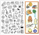 暮らしの小物 透明スタンプ 絵画 音楽 クリアスタンプ アートスタンプ 可愛い ゴム印 ゴムシート シリコン ゴムシール印鑑 リサイクル プレゼント クラフトカード DIY カレンダー アルバム 手帳用 ハンドメイド 手紙装飾