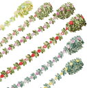 6色 手芸ブレード 刺繍 花柄 レースリボン カラフル フラワー モチーフ レーストリム 高級 飾り カーテン 服 枕 帽子 装飾 ハンドメイド 材料 DIY ...