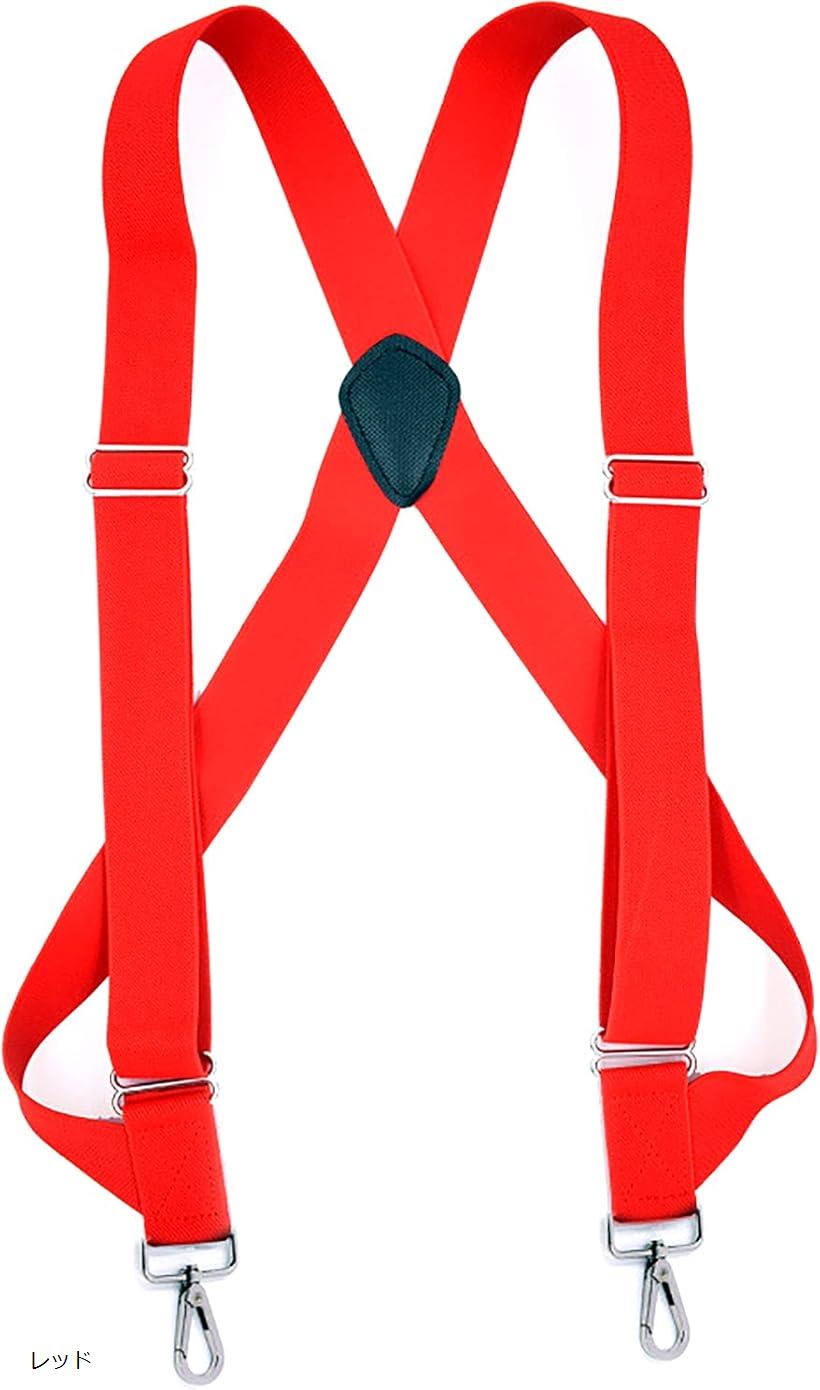 【楽天ランキング1位入賞】ラクエスト カラビナ留具 ホルスター型 サスペンダーフックタイプ 35mm ブラ..