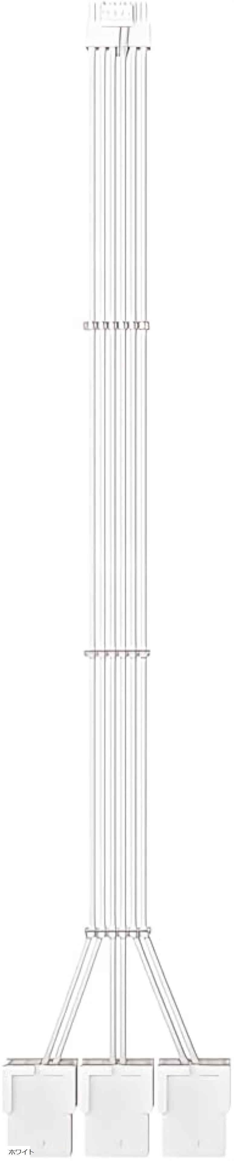 互換品変換スリーブケーブル 延長ケーブル 12VHPWR 16pin 30cm オス側16pin メス側8pinx3 グラフィック..