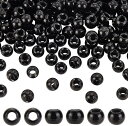 200個 ガラスビーズ 大穴ビーズ 穴3.5mm ラウンド 丸型スペーサービーズ 丸型ルースビーズ アクセサリーパーツ ジュエリー DIY ハンドメイド 手芸材...