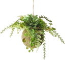 多肉植物 フェイク 苔玉 麻ひも 付き 観葉植物 フェイクグリーン 造花 吊り 人工観葉植物
