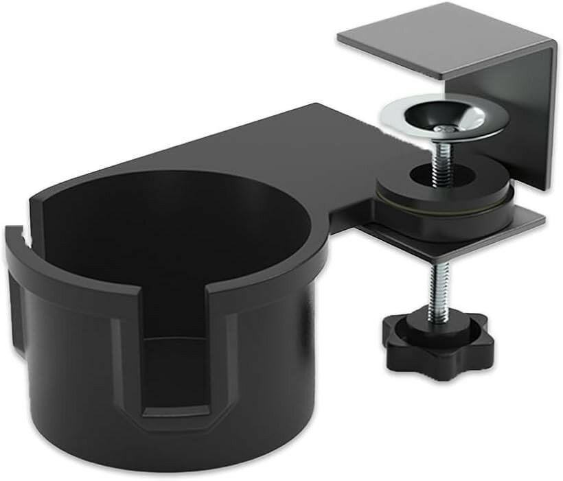 Office Supplies - ドリンクホルダー デスク 机下収納 クランプ式 簡単取付 180度回転