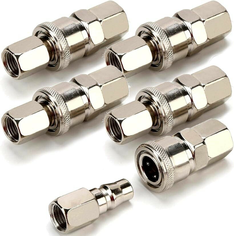 Rakuten - エアーカプラー エアーホース AC エアコンプレッサー 12mm 5組 (12mm 5組)