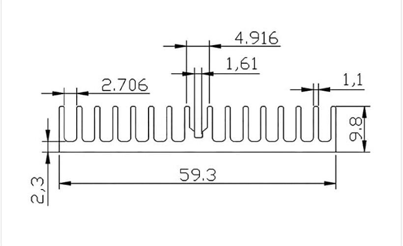 ヒートシンク 大型 高コスパ 100mm x 60mm 10mm 冷却 フィン アルミニウム 3個 - Image 3
