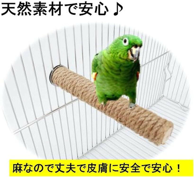【楽天ランキング1位入賞】鳥用止まり木 爪とぎ 20cm 2点セット