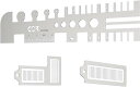 エッチングパーツ エッチングガイド プラモデル 工具 ガンプラ ステンレス製 2種セット