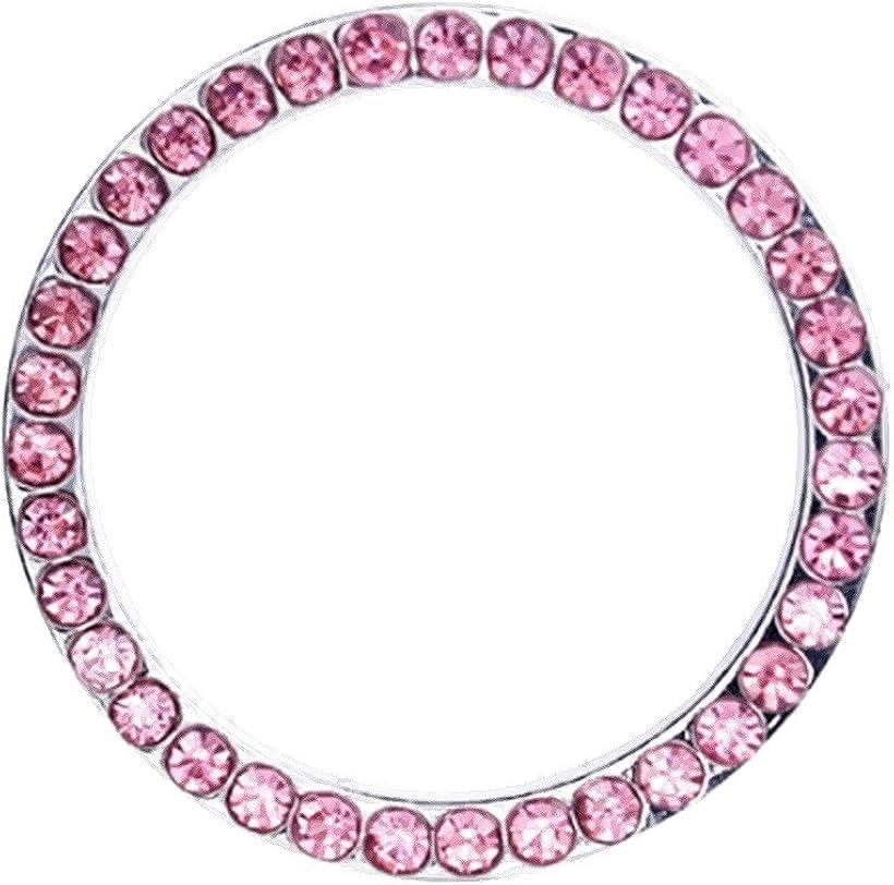 エンジン スタートボタン リング ドレスアップ ラインストーン アクセサリー ピンク