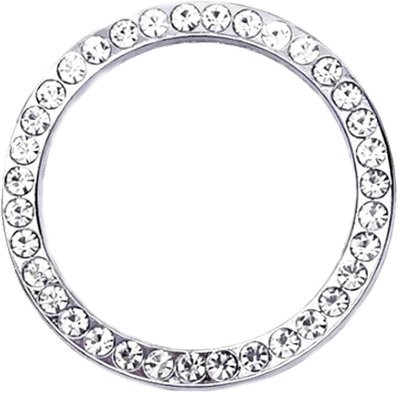 エンジン スタートボタン リング ドレスアップ ラインストーン アクセサリー シルバー