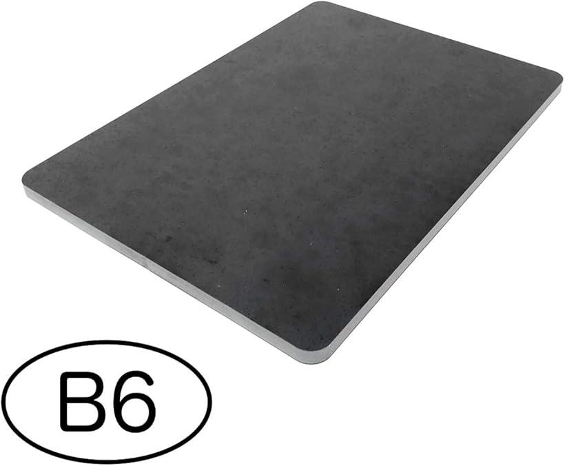 角丸鉄板 6.0mm厚 B6サイズ 182mm x 128mm PL-B6-6.0 (6.0mm厚)