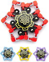 October1st ハンドスピナー 4ピース セット変形可能 指先ジャイロスコープ 指先おもちゃセット 手動回転 ストレス軽減 動的スピナー 変形可能な指先ジ...