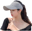 ニット サンバイザー キャップ つば広 つば長 帽子 アウトドア おしゃれ ユニセックス スポーツ テニス ゴルフ