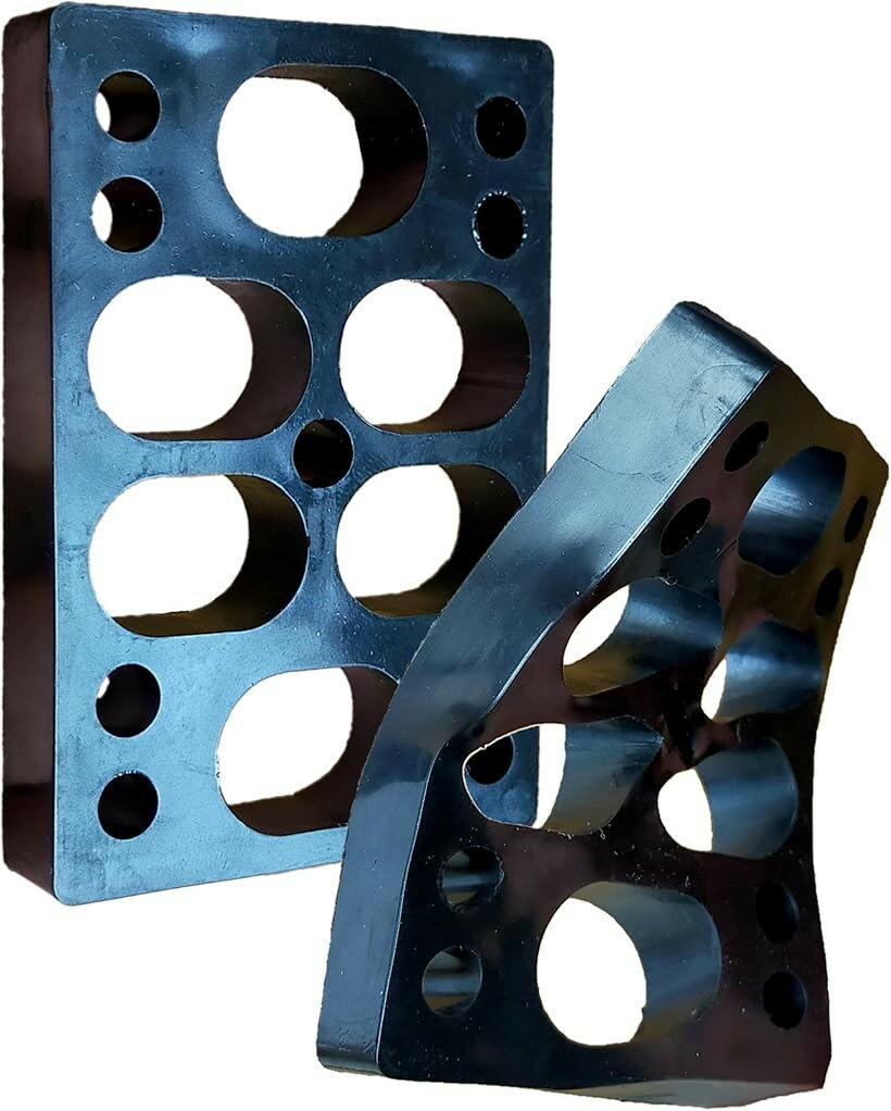 Other - WalnutSkate スケートボード ライザー パッド 2枚 ショック 吸収 PU ソフト ウレタン製 ウィールバイト デッキ ひび割れ 防止 振動 軽減 スケボー ペニー ロングボード サーフスケート クルーザー (12mm BLACK)