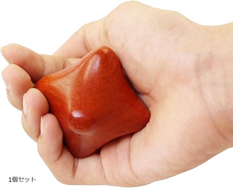 マッサージボール 六角 木製 ツボ押し グッズ セット エクササイズ トレーニング 1個セット