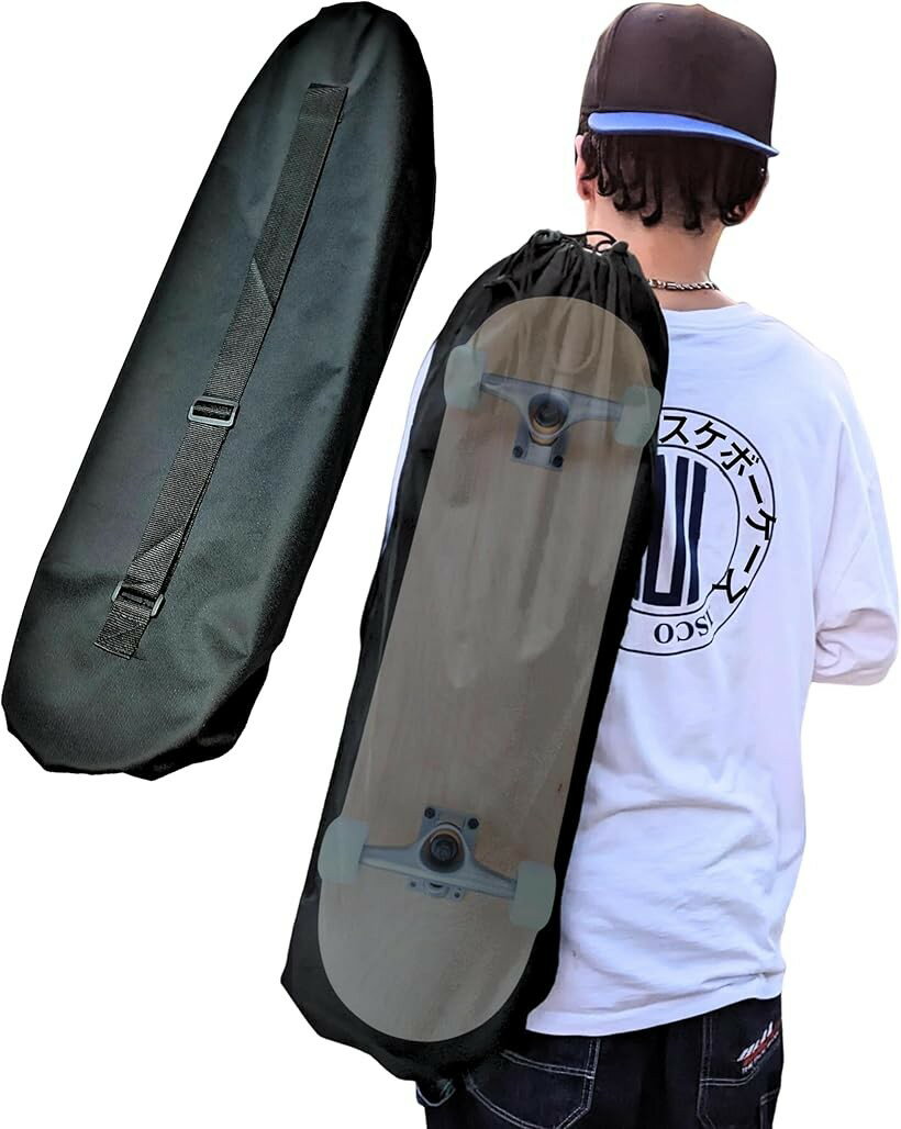 Other - WalnutSkate スケボー ケース シンプル 厚手 600D クルーザー/サーフスケート/スケートボードバッグ 細長い キャンプ用品 ヨガマット ウクレレ 三脚 工具 掃除機 Bag (ショルダーバッグ 88cmx32.5cm)