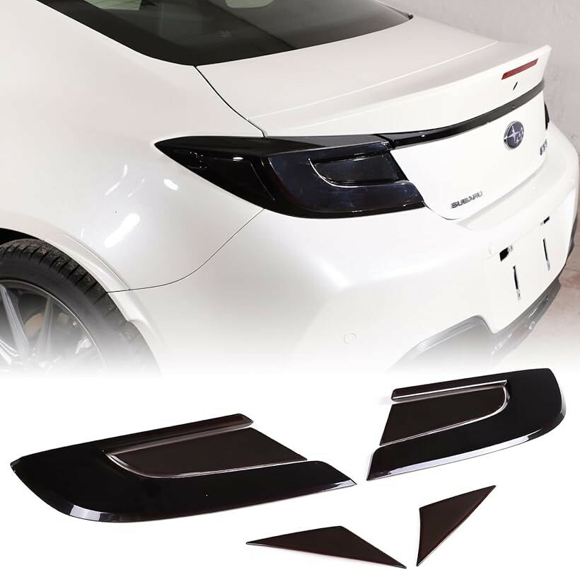 互換品ABSカーリアランプスモーキーカラーテールランプシェードスバルBRZ 2022適合 シェードバックライトプロテクション6点