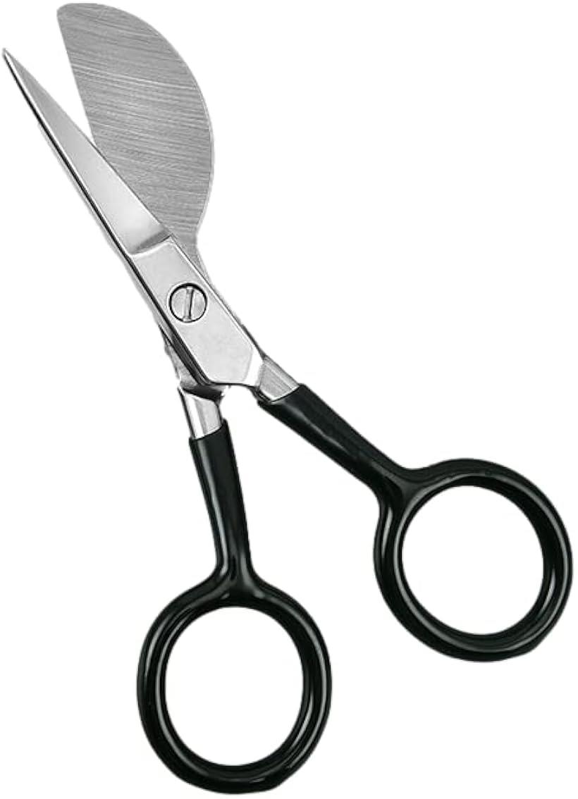 ダックビル鋏 ベロア加工 刺繍はさみ ループカット アップリケ 起毛鋏 湾曲刺繍 縫製 ステッチ生地縫製用 カーペットステッチ クラフトはさみ