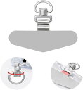 互換品スマホストラップ ストラップホルダー 極薄0.2mm・360°旋回式・浮きなし湾曲した構造 金属製タグパッチ ステンレス鋼 メッキ仕上げ スマホショルダー 携帯ストラップホルダー 薄型 丈夫10kgまでの荷重量 スマホケースに挟む