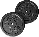 ダンベル プレートダンベルおもり追加 純鋳鉄 10kgx2個 穴径25mm(4)