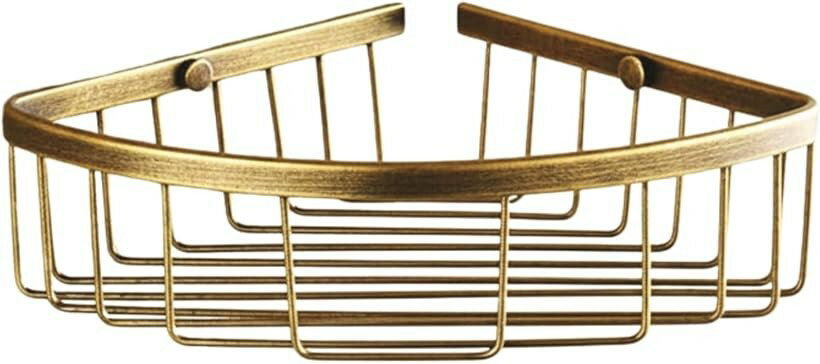 バスルーム 収納ラック コーナーシェルフ 三角 アンティーク ゴールド 銅製