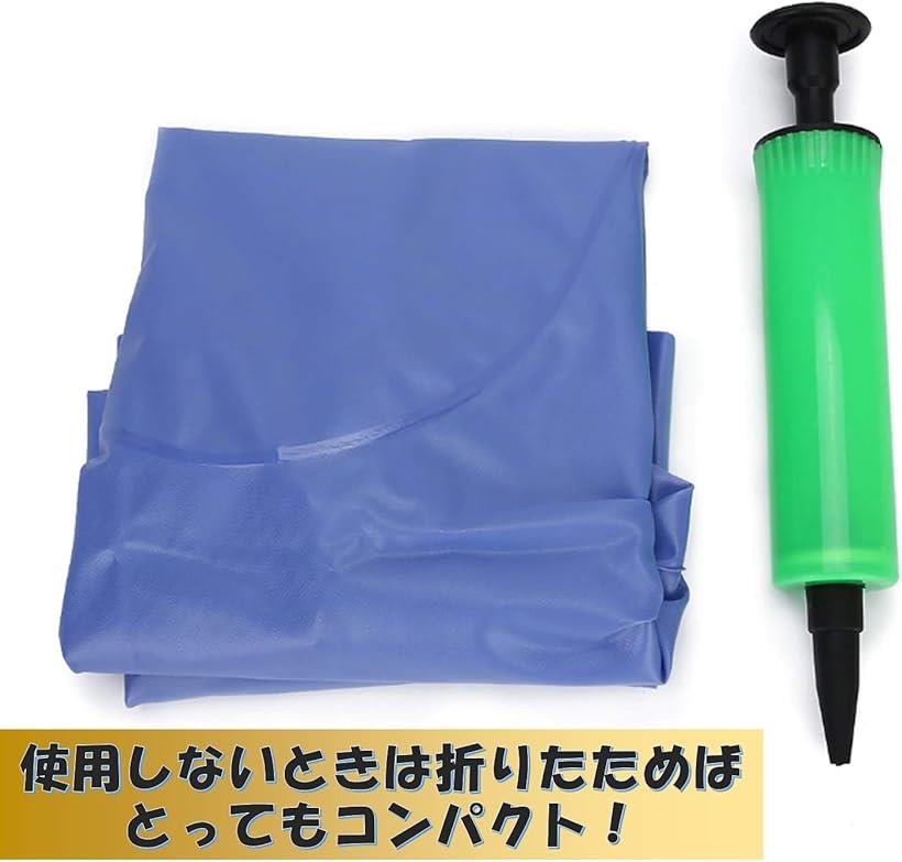 ポータブルトイレ ポンプ 空気入れ 尿瓶 携帯 折りたたみ コンパクト エアクッション 介護 非常用 3